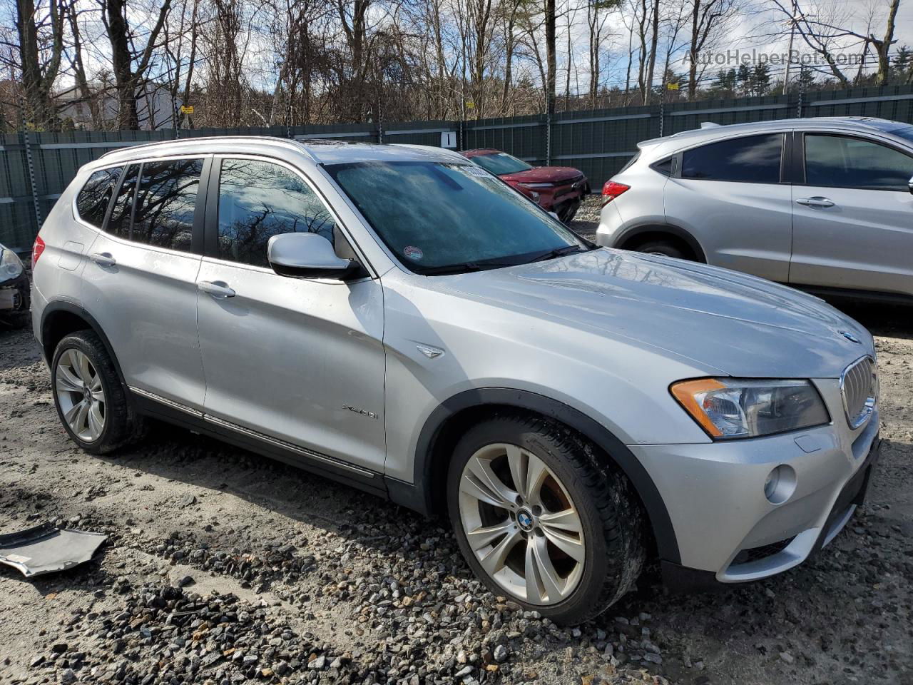 2011 Bmw X3 Xdrive35i Silver vin: 5UXWX7C59BL734982