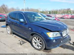 2011 Bmw X3 Xdrive35i Blue vin: 5UXWX7C59BL735646