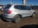 2011 Bmw X3 Xdrive35i Silver vin: 5UXWX7C59BLT78064