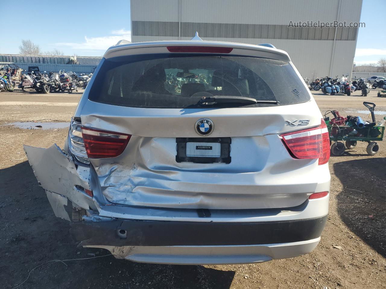 2011 Bmw X3 Xdrive35i Silver vin: 5UXWX7C59BLT78064