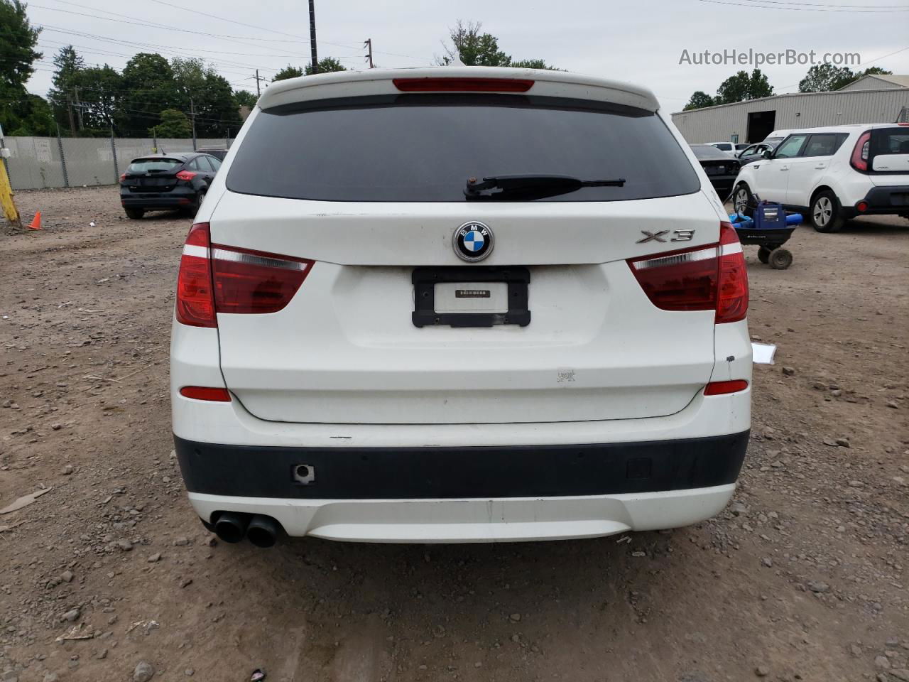 2011 Bmw X3 Xdrive35i White vin: 5UXWX7C59BLT78310