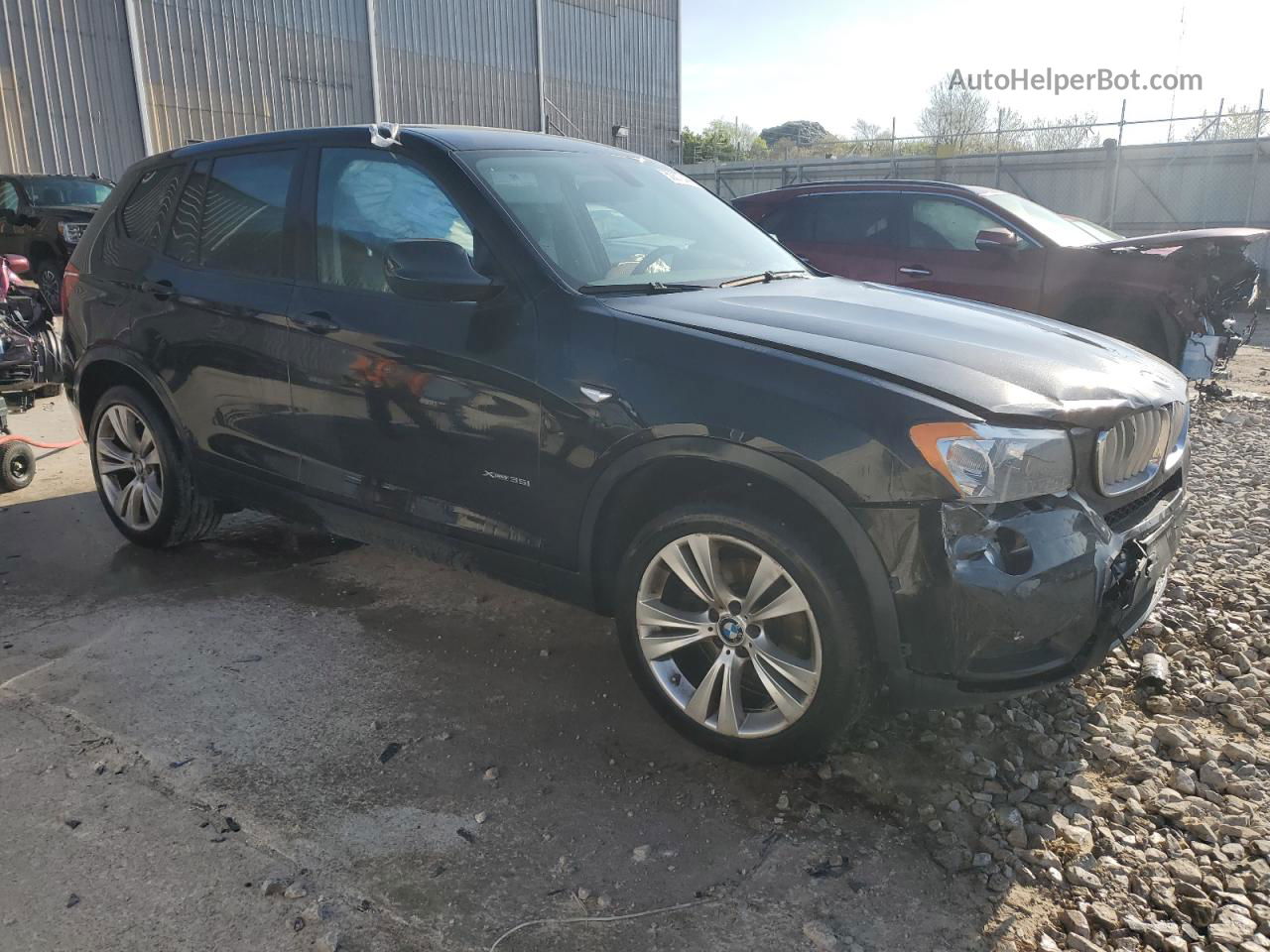 2014 Bmw X3 Xdrive35i Black vin: 5UXWX7C59E0E75337