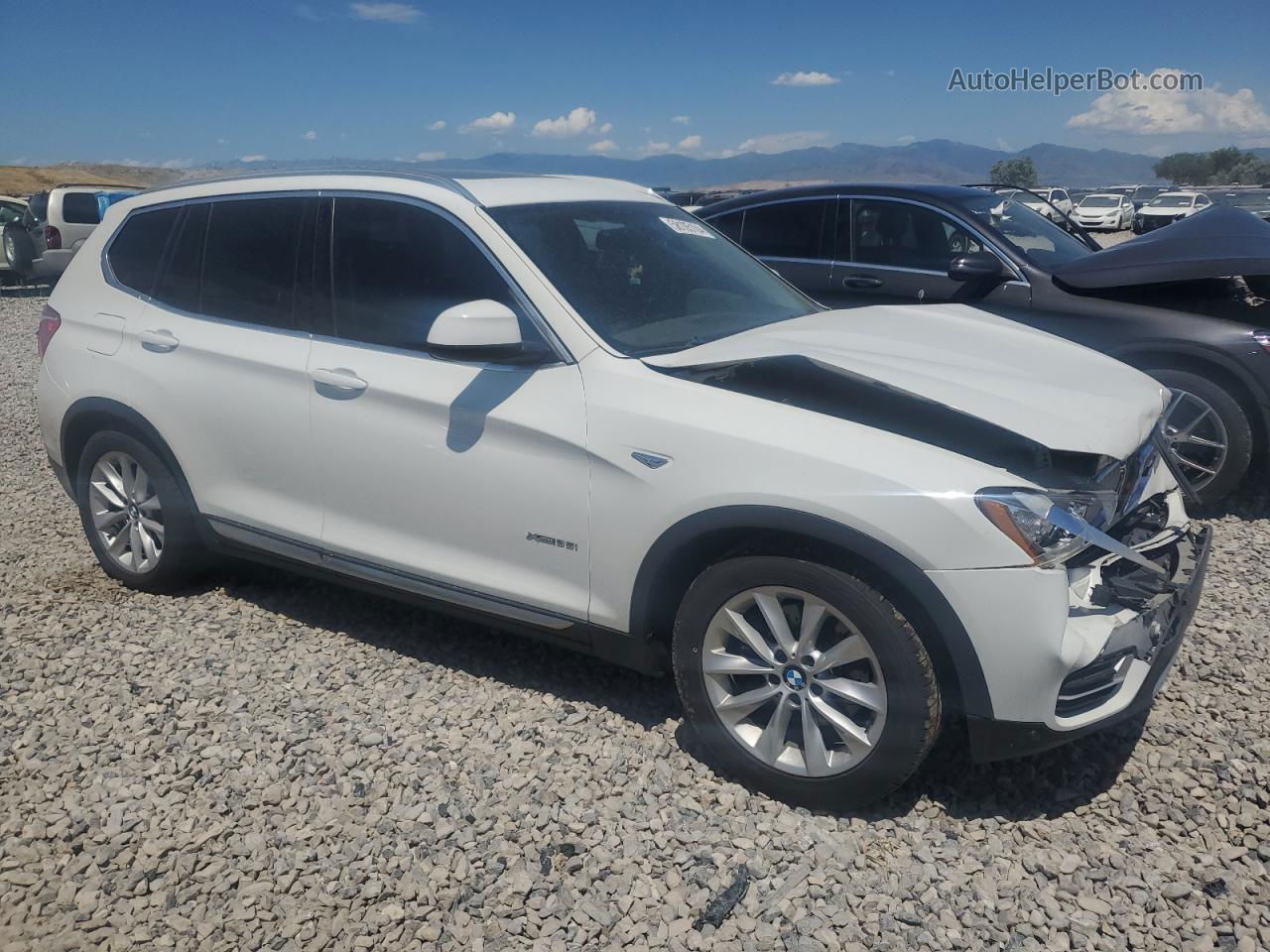 2016 Bmw X3 Xdrive35i White vin: 5UXWX7C59G0R17033