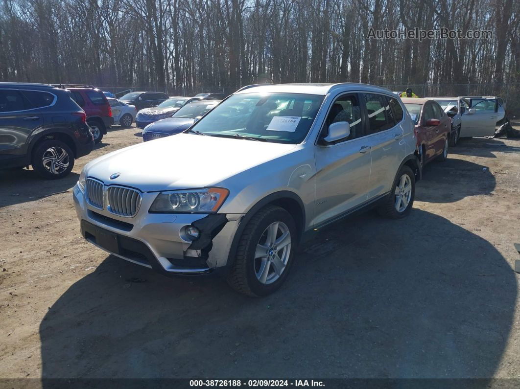 2011 Bmw X3 Xdrive35i Silver vin: 5UXWX7C5XBL732545