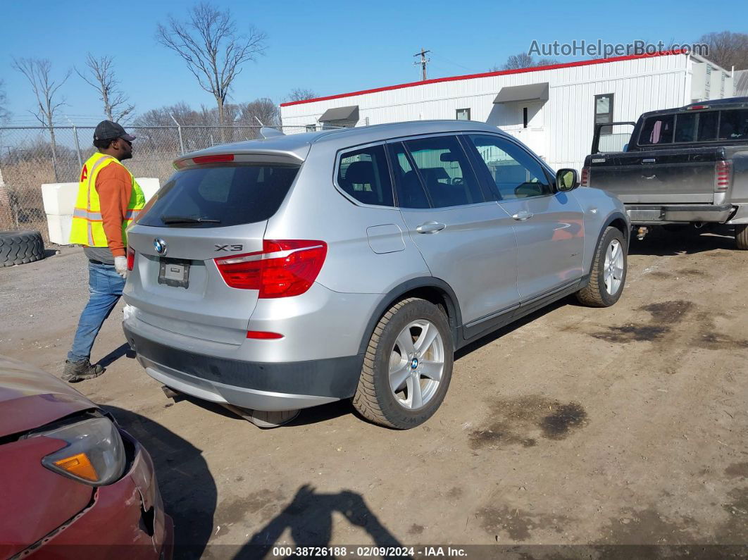 2011 Bmw X3 Xdrive35i Silver vin: 5UXWX7C5XBL732545