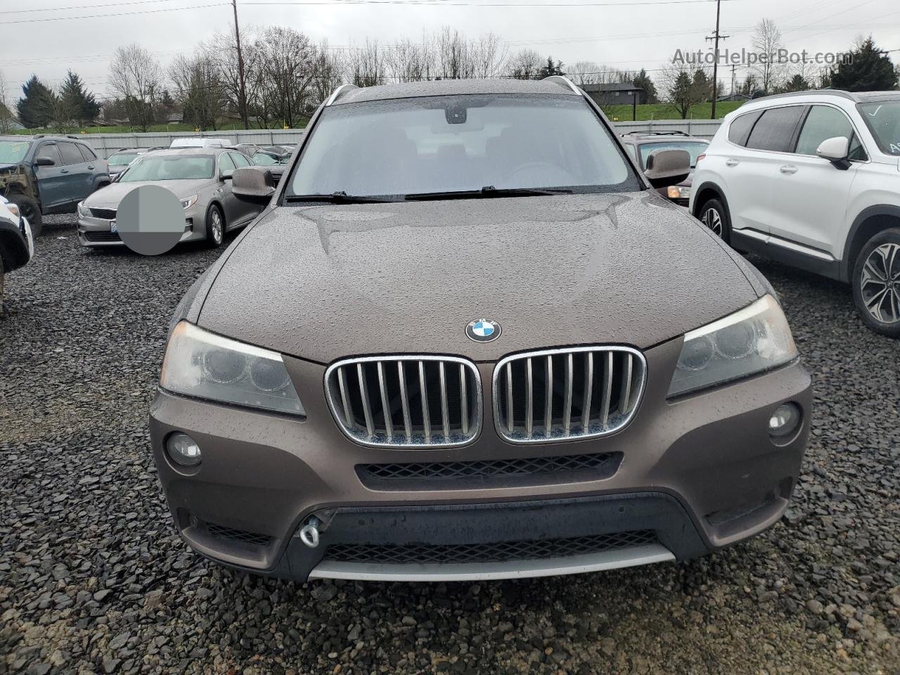 2011 Bmw X3 Xdrive35i Brown vin: 5UXWX7C5XBLT78171