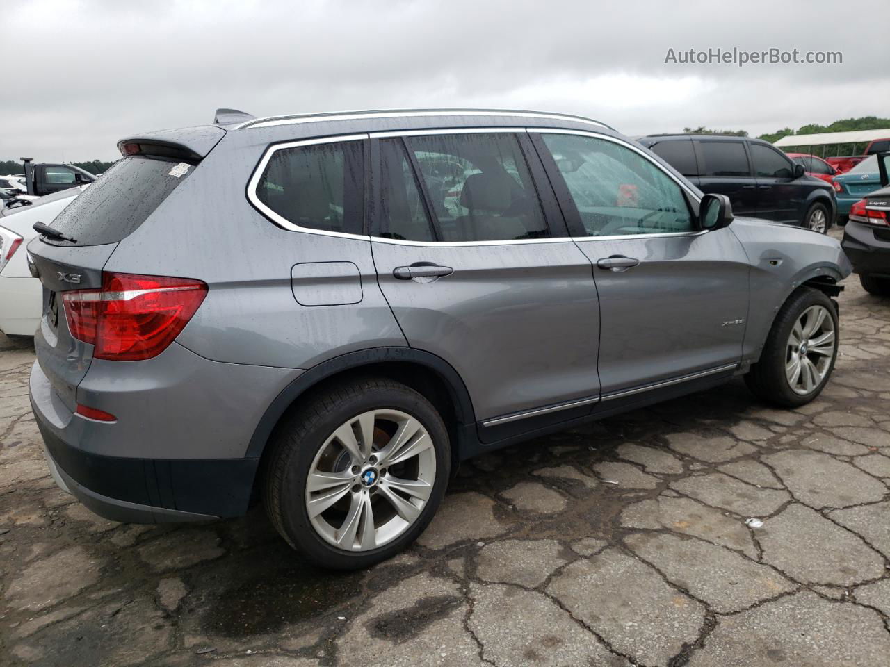 2013 Bmw X3 Xdrive35i Silver vin: 5UXWX7C5XDL978126