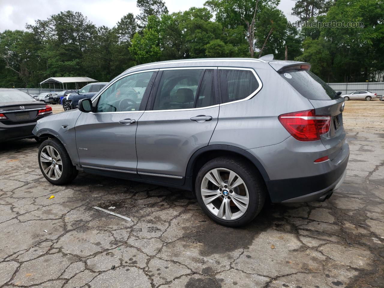 2013 Bmw X3 Xdrive35i Silver vin: 5UXWX7C5XDL978126