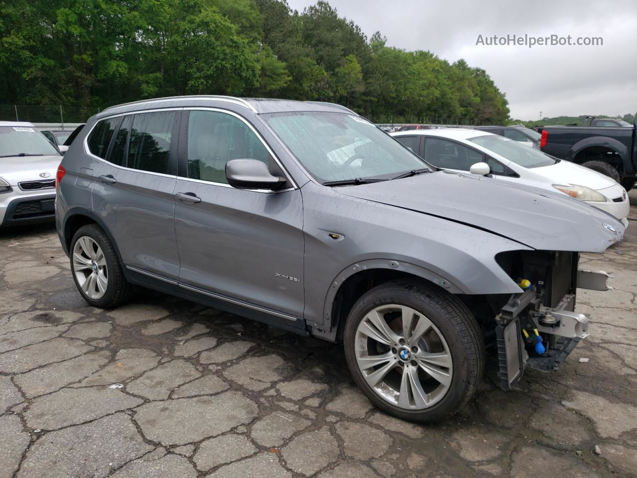 2013 Bmw X3 Xdrive35i Серебряный vin: 5UXWX7C5XDL978126