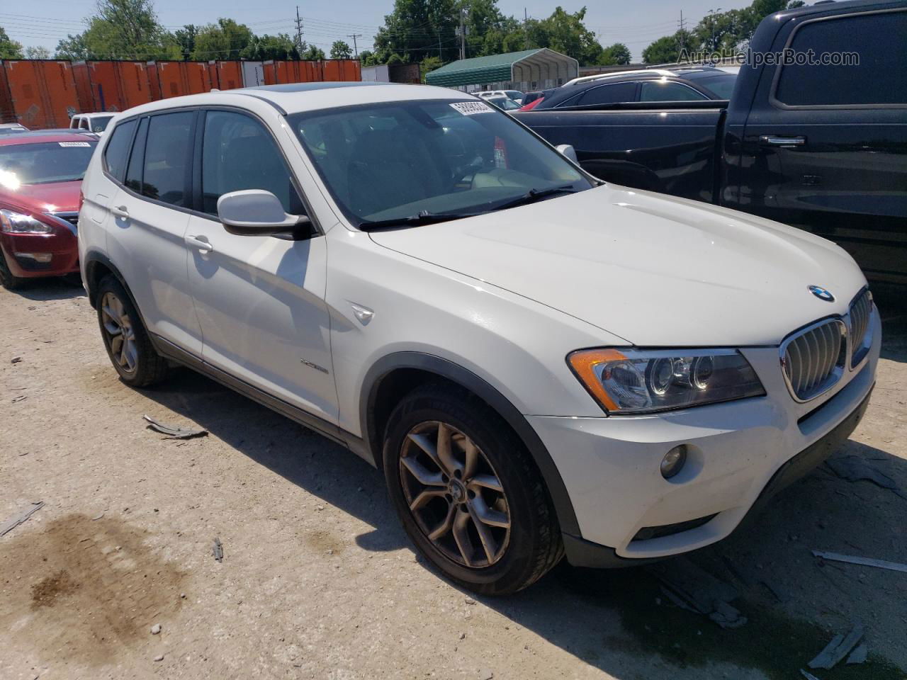 2013 Bmw X3 Xdrive35i White vin: 5UXWX7C5XDL980619