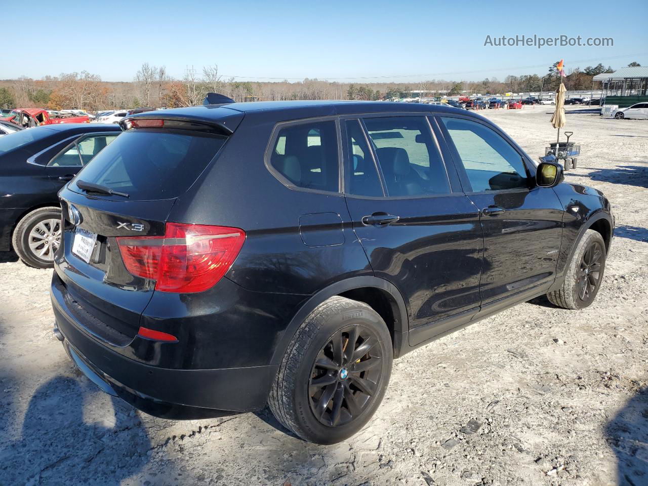 2013 Bmw X3 Xdrive28i Black vin: 5UXWX9C50D0A09869