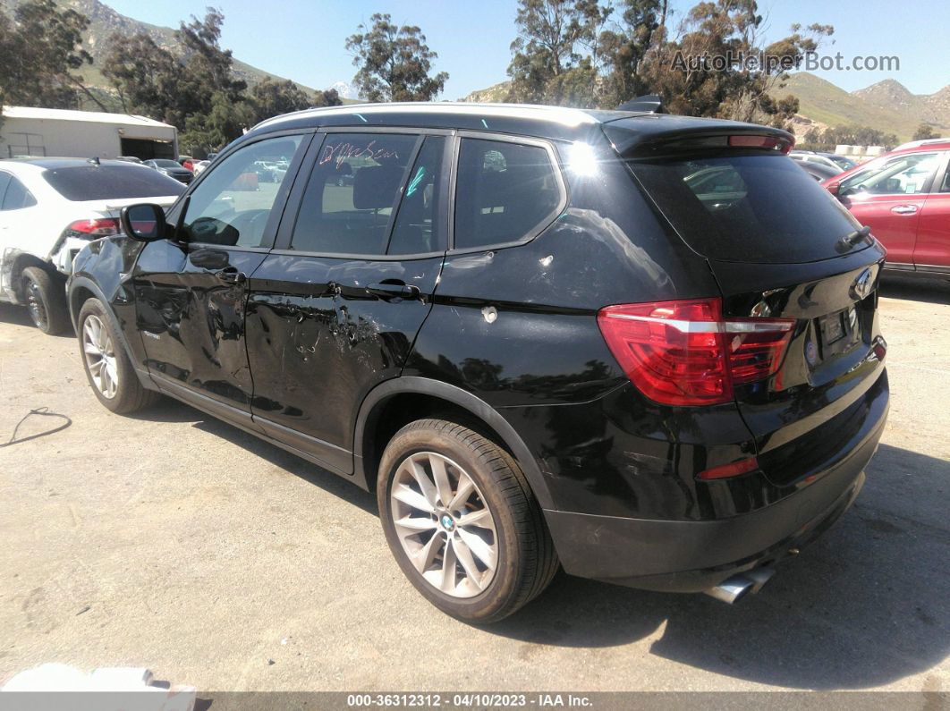 2013 Bmw X3 Xdrive28i Black vin: 5UXWX9C50D0A13906