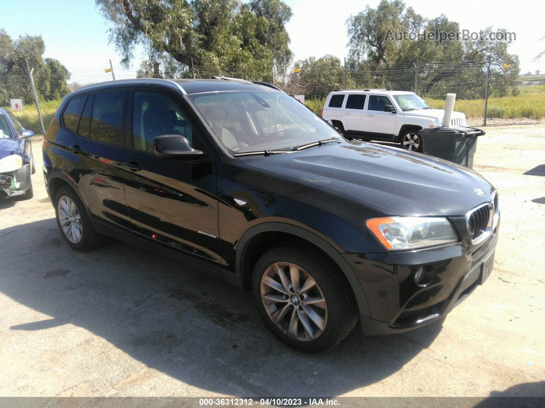 2013 Bmw X3 Xdrive28i Black vin: 5UXWX9C50D0A13906