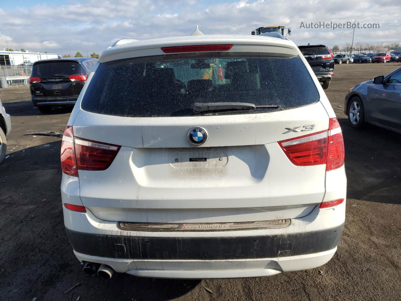 2013 Bmw X3 Xdrive28i White vin: 5UXWX9C50D0A17373