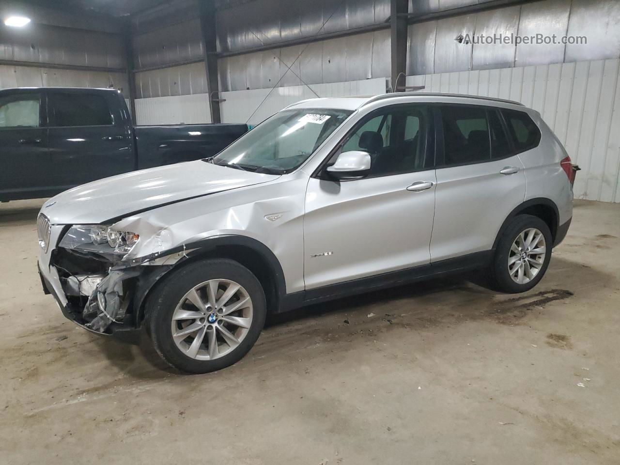 2013 Bmw X3 Xdrive28i Silver vin: 5UXWX9C50D0A17924