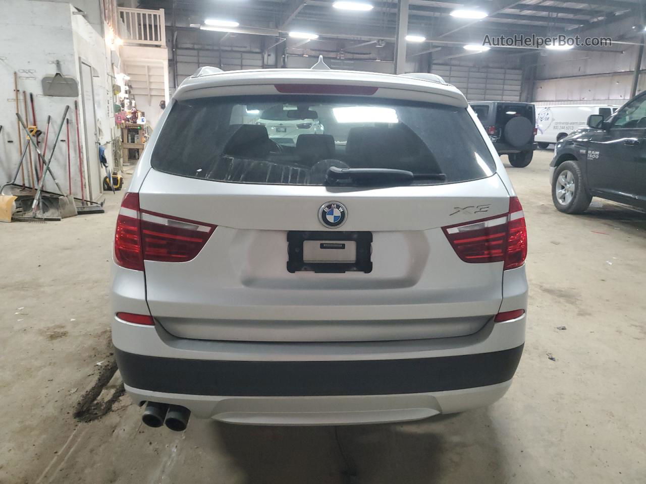 2013 Bmw X3 Xdrive28i Silver vin: 5UXWX9C50D0A17924