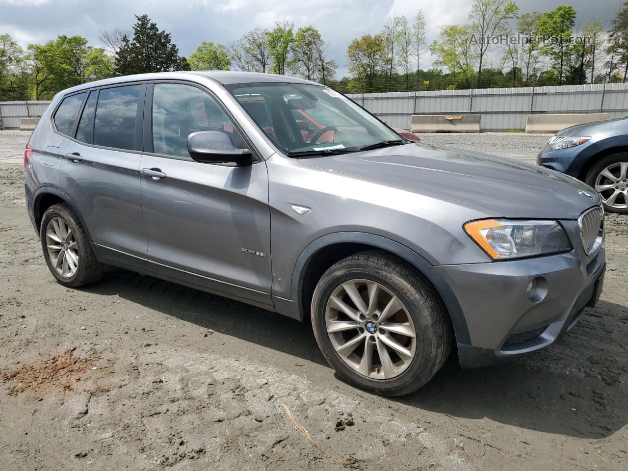 2013 Bmw X3 Xdrive28i Gray vin: 5UXWX9C50D0A22878