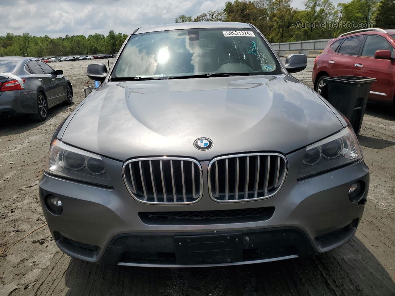 2013 Bmw X3 Xdrive28i Gray vin: 5UXWX9C50D0A22878