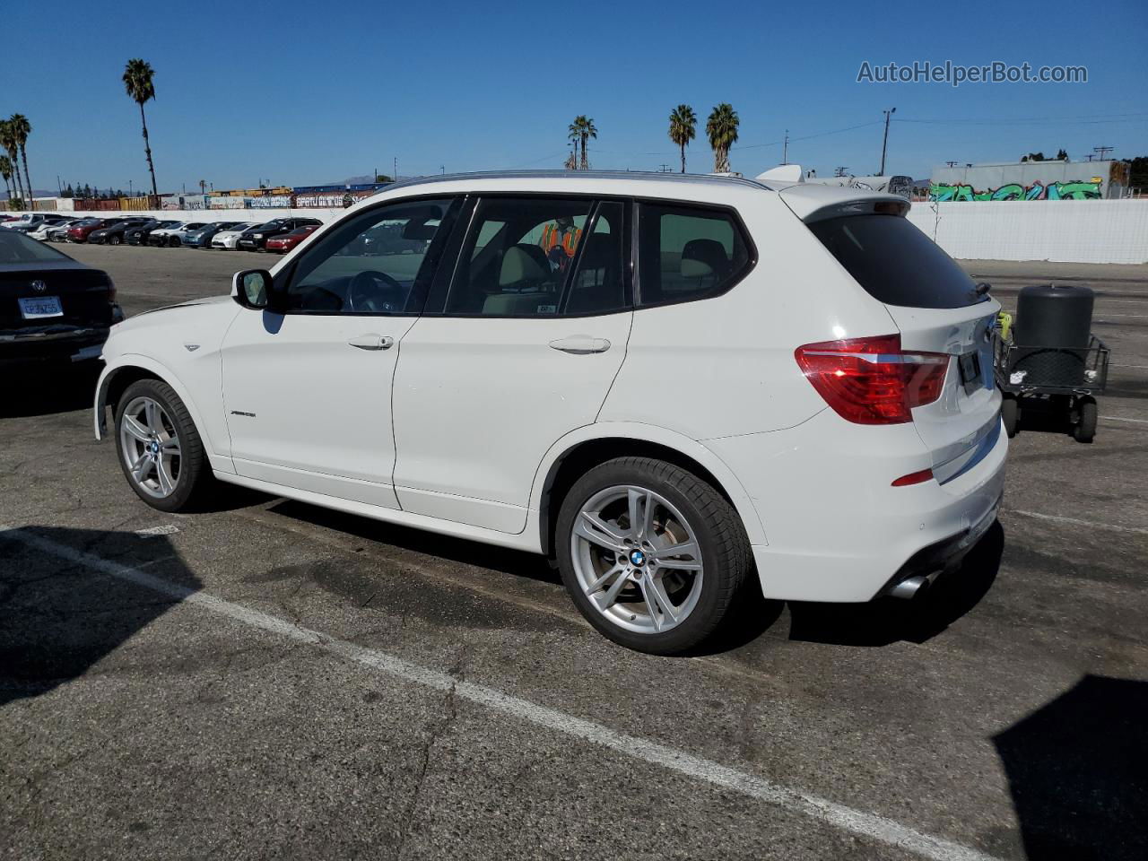 2013 Bmw X3 Xdrive28i White vin: 5UXWX9C50D0A26736