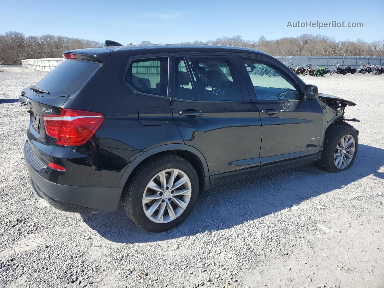 2013 Bmw X3 Xdrive28i Black vin: 5UXWX9C50D0A30740