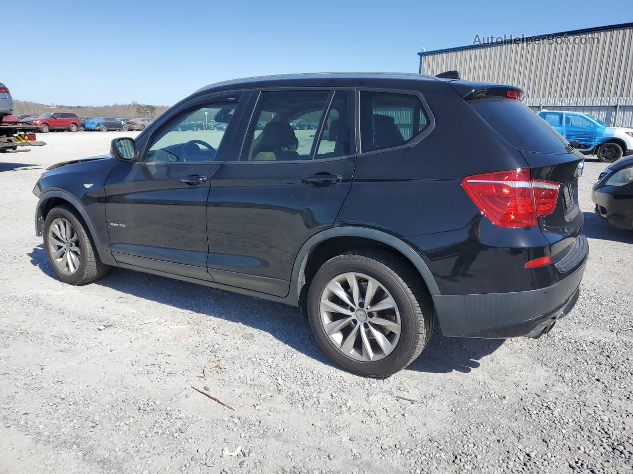 2013 Bmw X3 Xdrive28i Black vin: 5UXWX9C50D0A30740