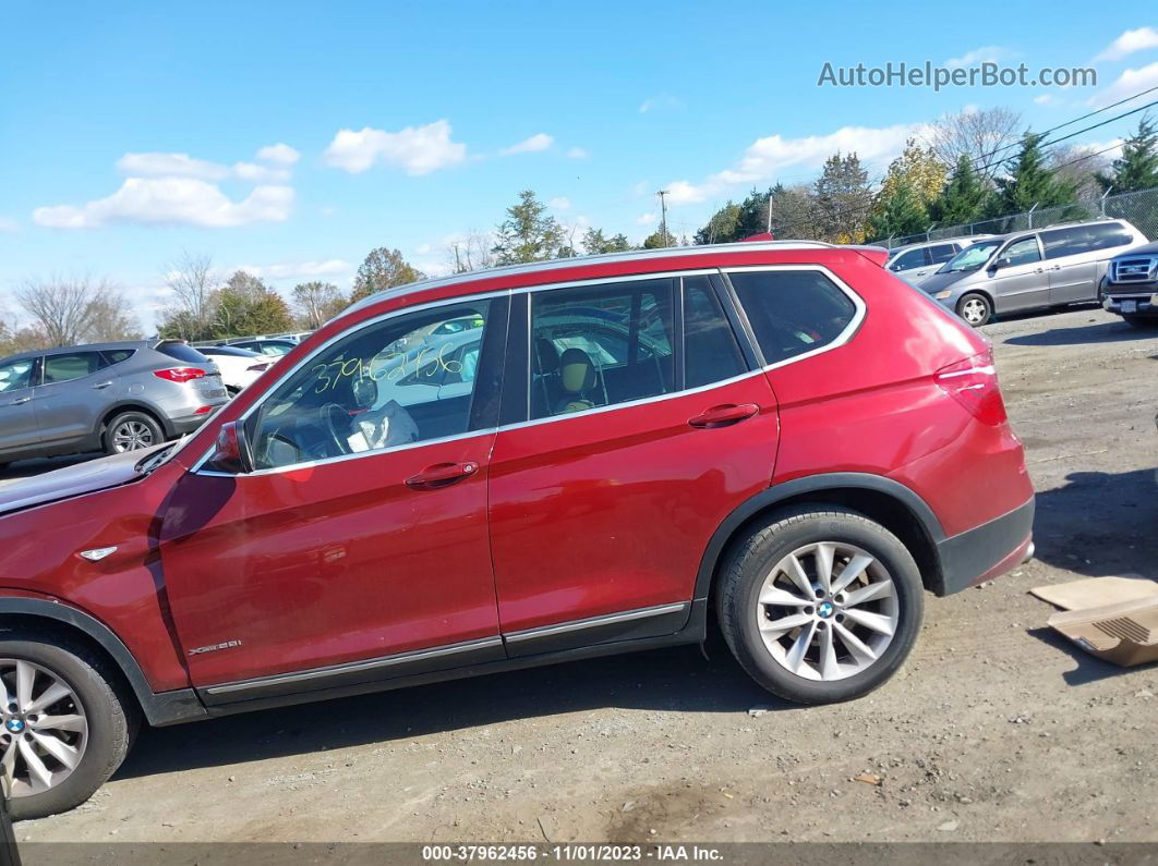 2013 Bmw X3 Xdrive28i Red vin: 5UXWX9C50D0D03580