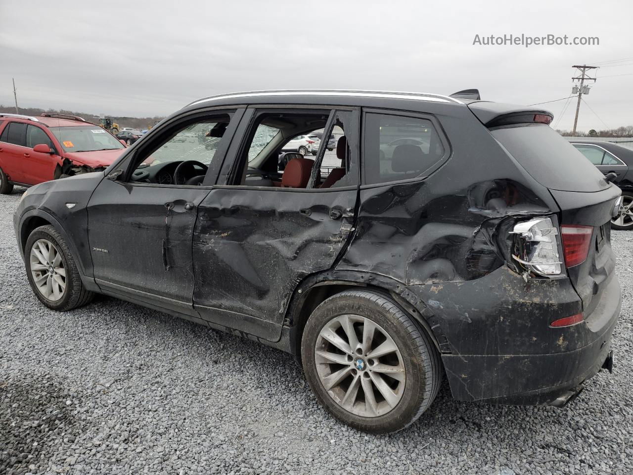 2013 Bmw X3 Xdrive28i Black vin: 5UXWX9C50D0D05023