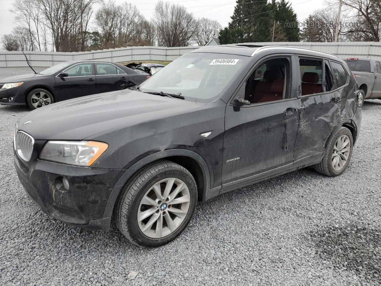 2013 Bmw X3 Xdrive28i Black vin: 5UXWX9C50D0D05023