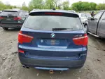 2014 Bmw X3 Xdrive28i Blue vin: 5UXWX9C50E0D19098