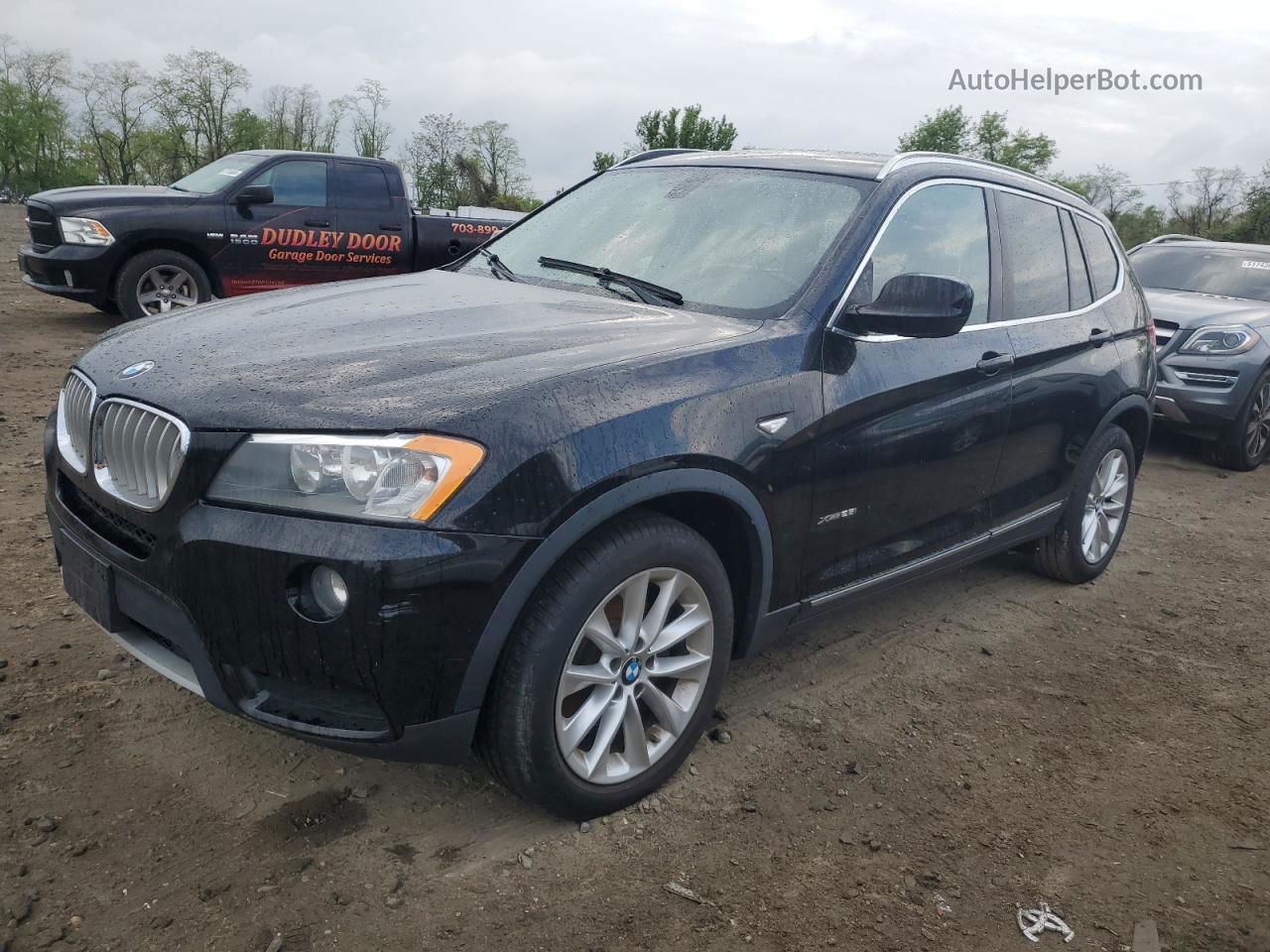 2014 Bmw X3 Xdrive28i Black vin: 5UXWX9C50E0D40341