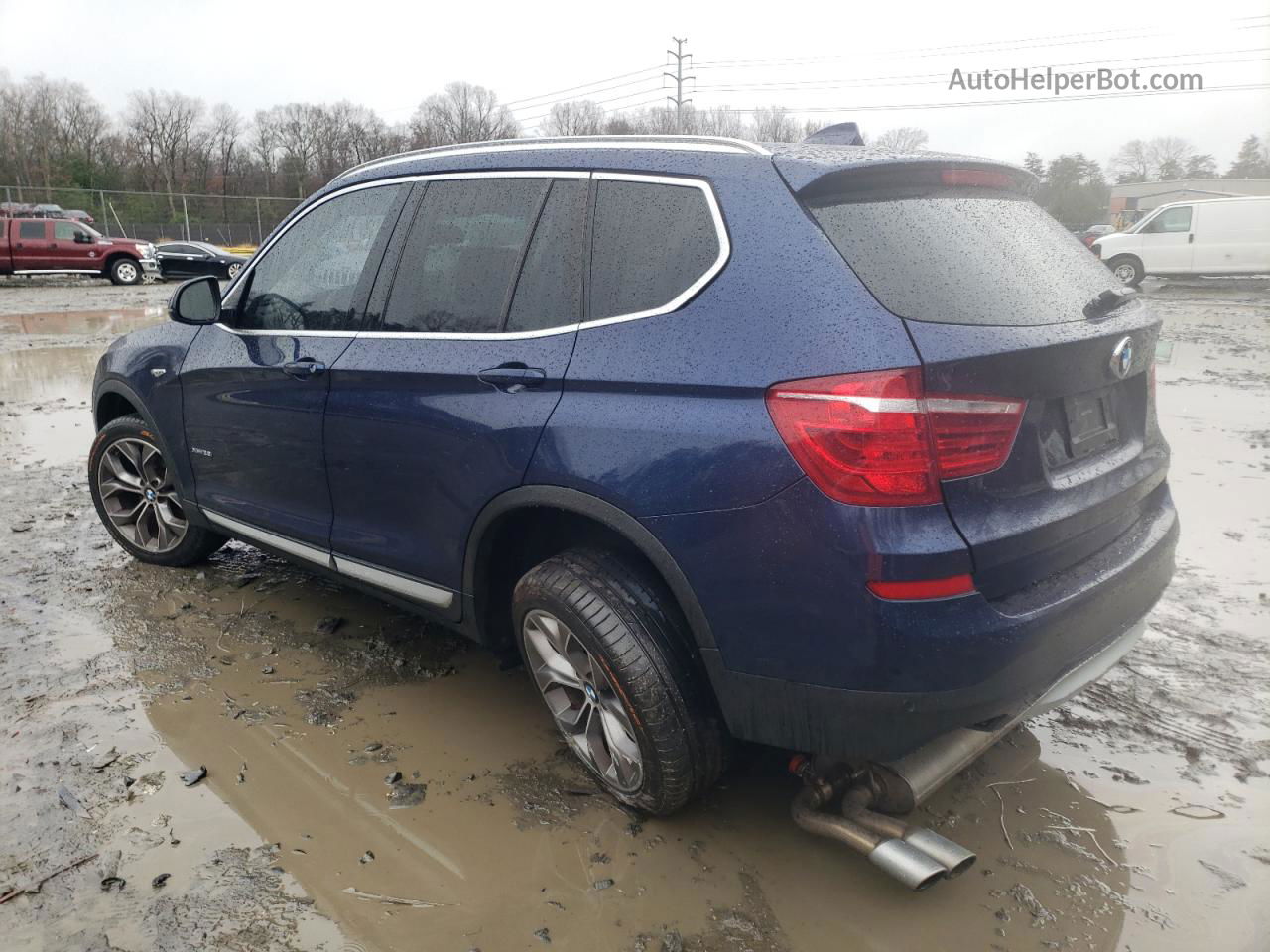 2016 Bmw X3 Xdrive28i Blue vin: 5UXWX9C50G0D65078