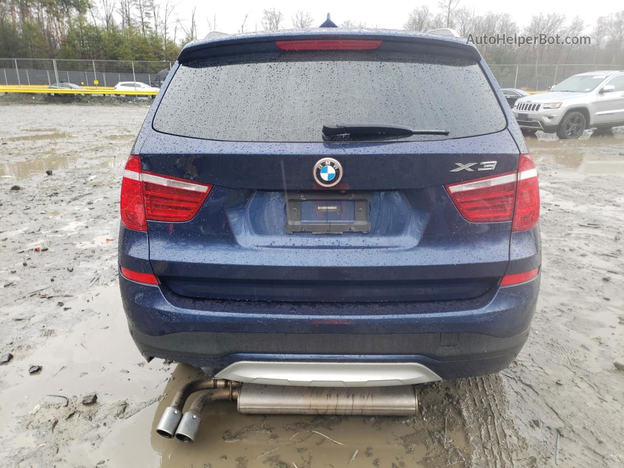 2016 Bmw X3 Xdrive28i Blue vin: 5UXWX9C50G0D65078