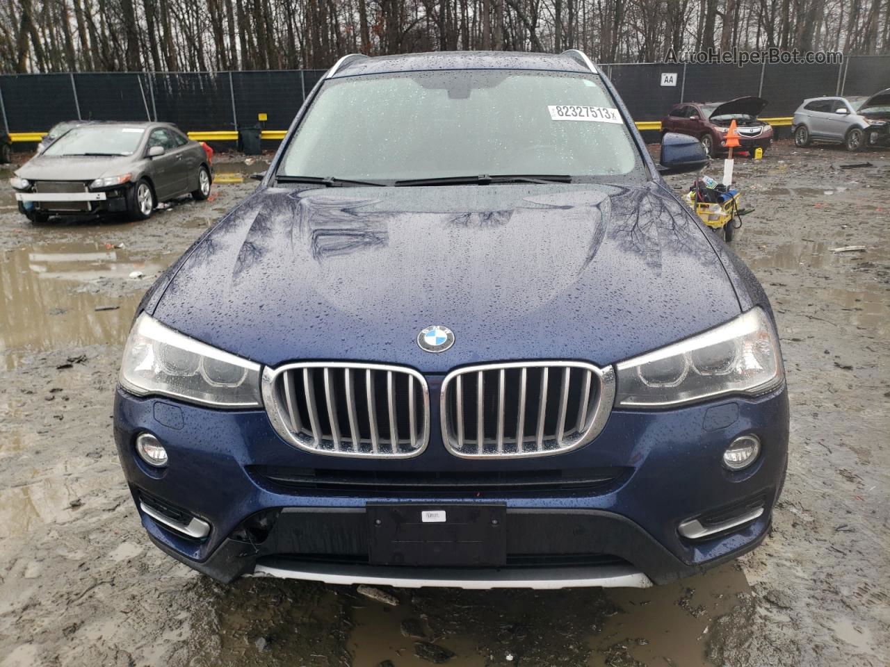 2016 Bmw X3 Xdrive28i Blue vin: 5UXWX9C50G0D65078