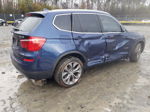 2016 Bmw X3 Xdrive28i Blue vin: 5UXWX9C50G0D65078