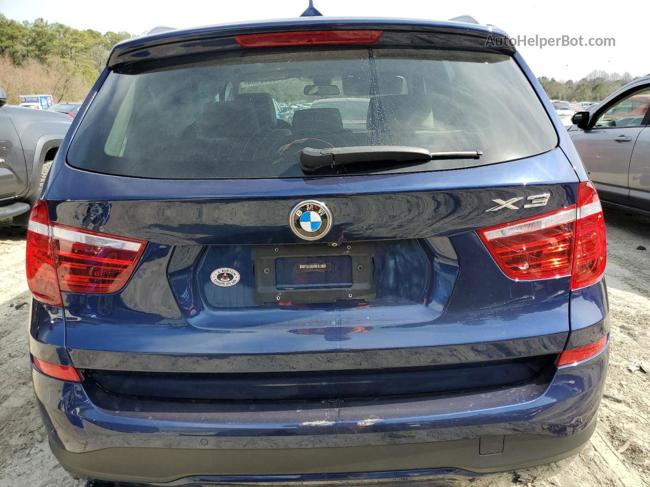 2016 Bmw X3 Xdrive28i Blue vin: 5UXWX9C50G0D67722