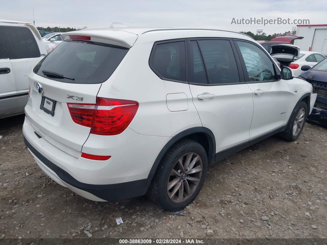 2016 Bmw X3 Xdrive28i White vin: 5UXWX9C50G0D71222