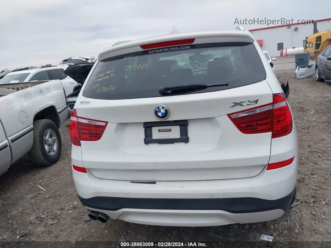 2016 Bmw X3 Xdrive28i White vin: 5UXWX9C50G0D71222