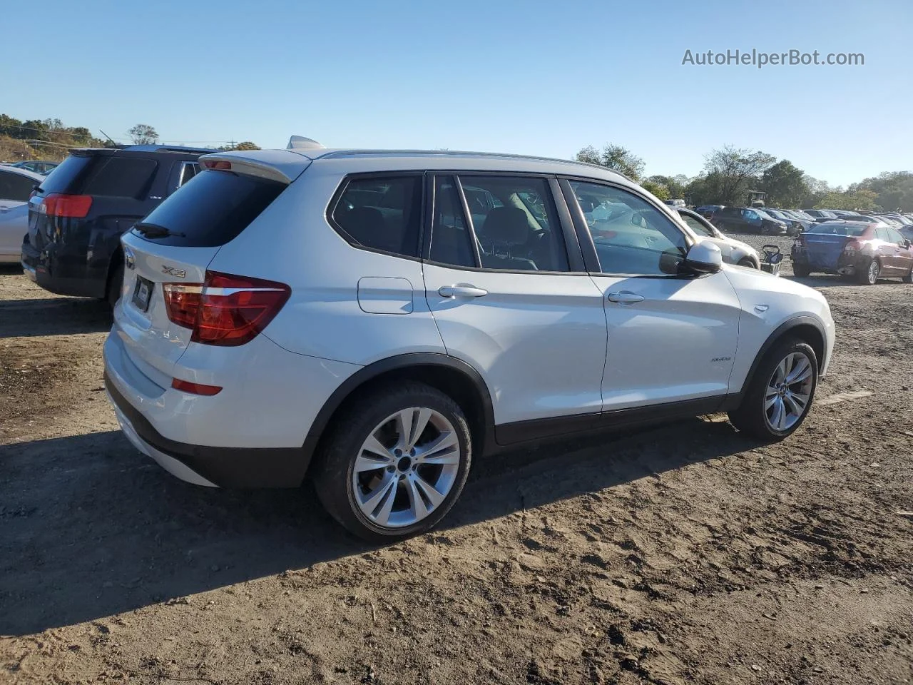 2016 Bmw X3 Xdrive28i White vin: 5UXWX9C50G0D72323