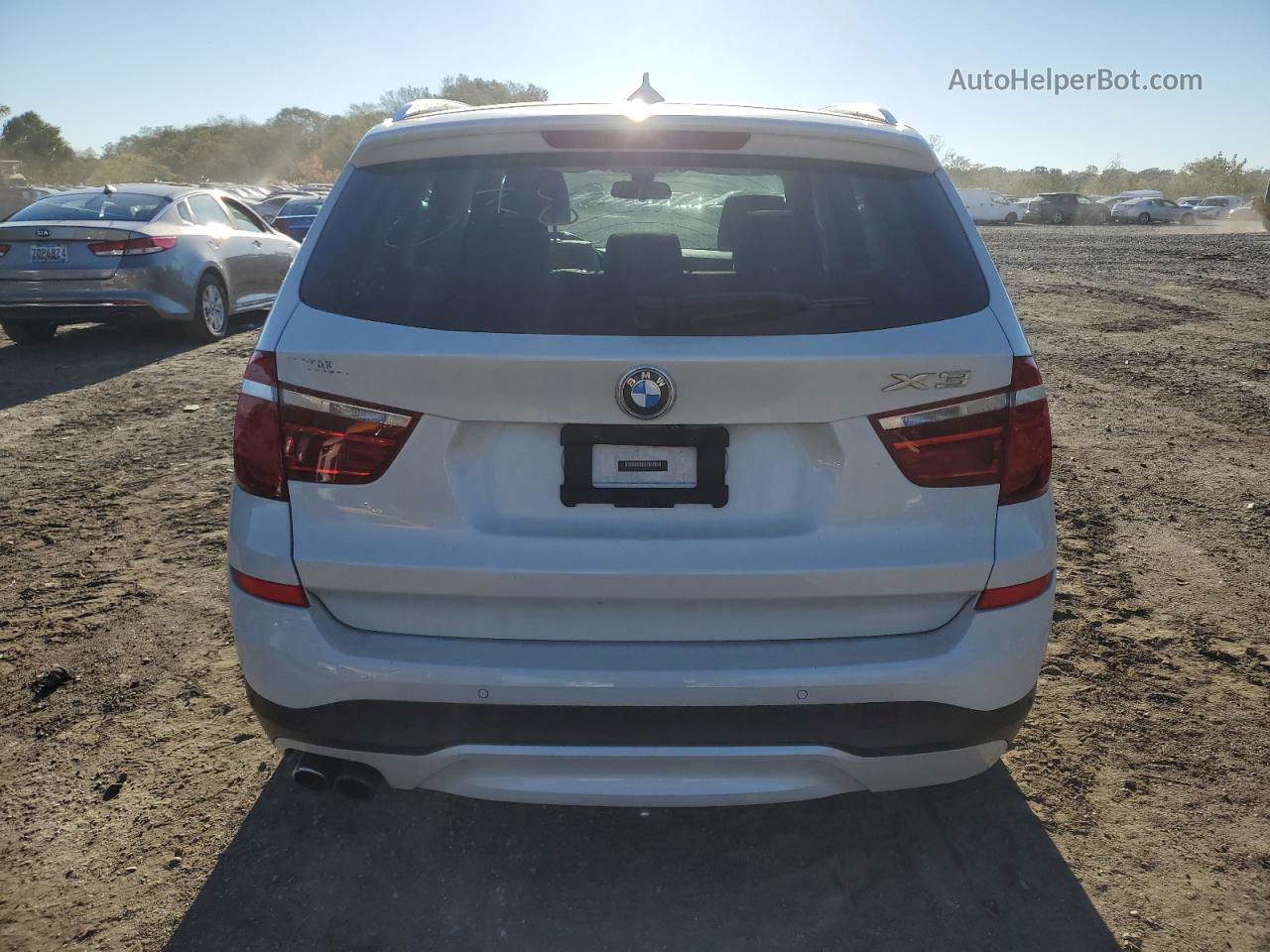 2016 Bmw X3 Xdrive28i White vin: 5UXWX9C50G0D72323