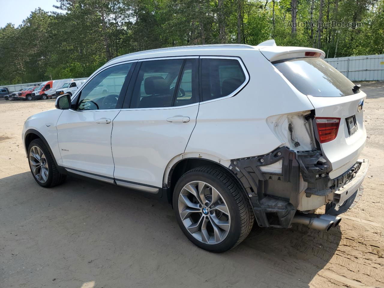 2016 Bmw X3 Xdrive28i White vin: 5UXWX9C50G0D75237