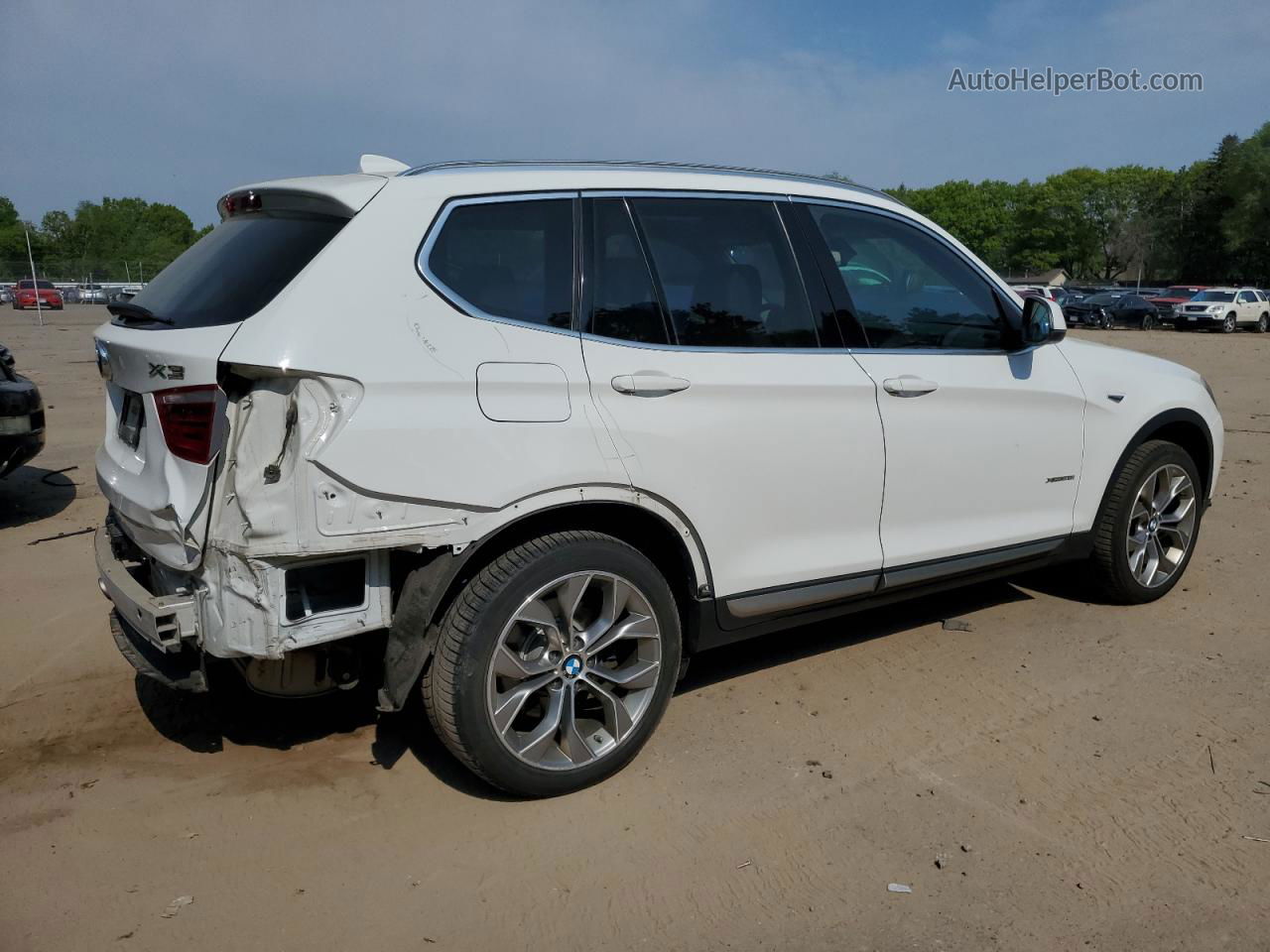 2016 Bmw X3 Xdrive28i White vin: 5UXWX9C50G0D75237