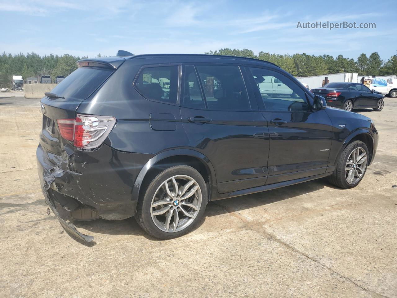 2016 Bmw X3 Xdrive28i Black vin: 5UXWX9C50G0D77375