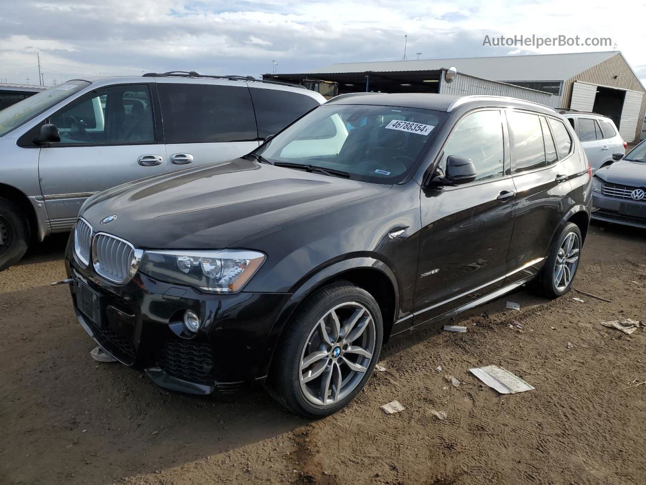 2016 Bmw X3 Xdrive28i Black vin: 5UXWX9C50G0D79109