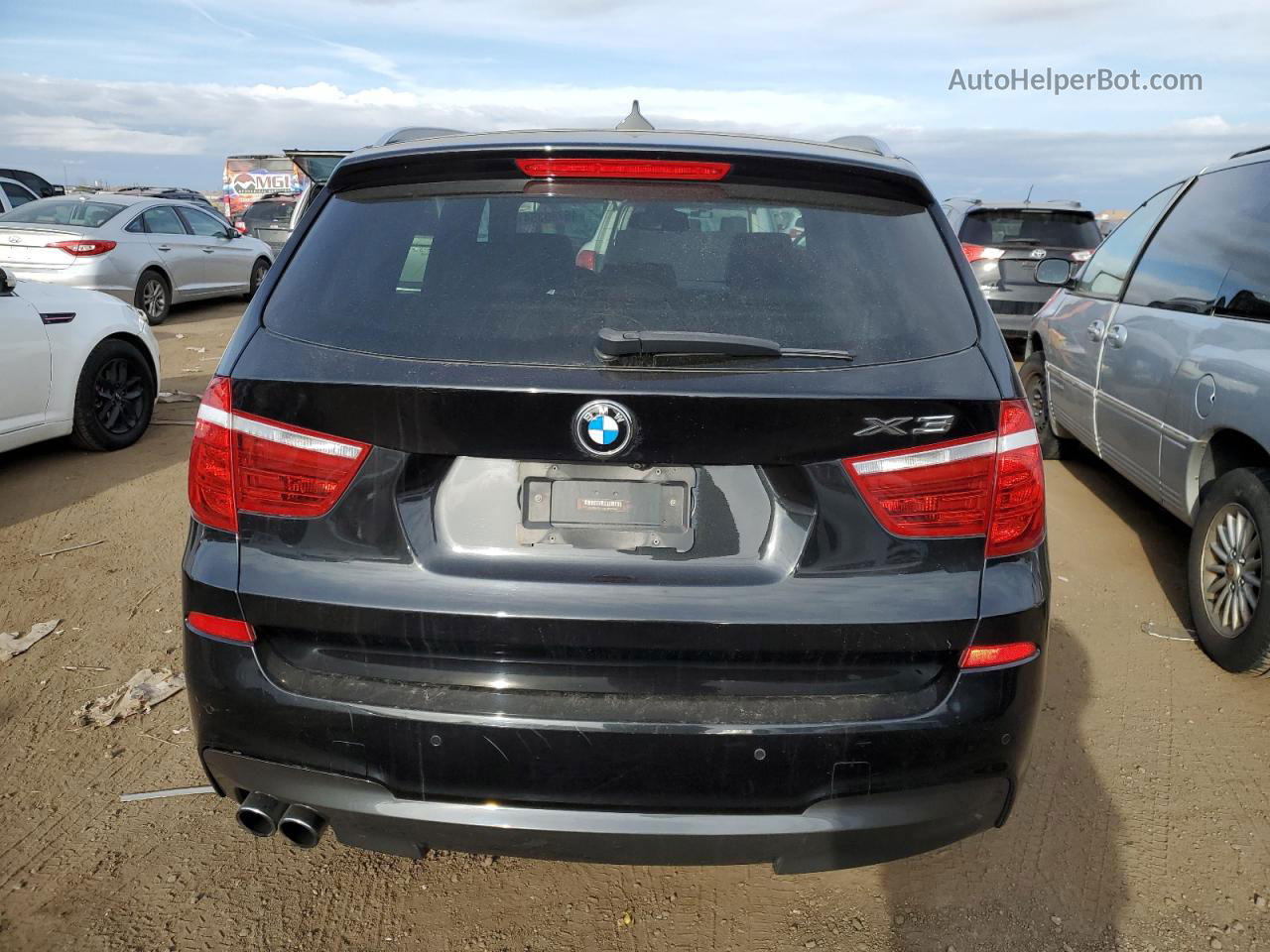 2016 Bmw X3 Xdrive28i Black vin: 5UXWX9C50G0D79109