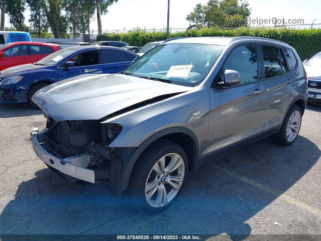 2016 Bmw X3 Xdrive28i Silver vin: 5UXWX9C50G0D79319