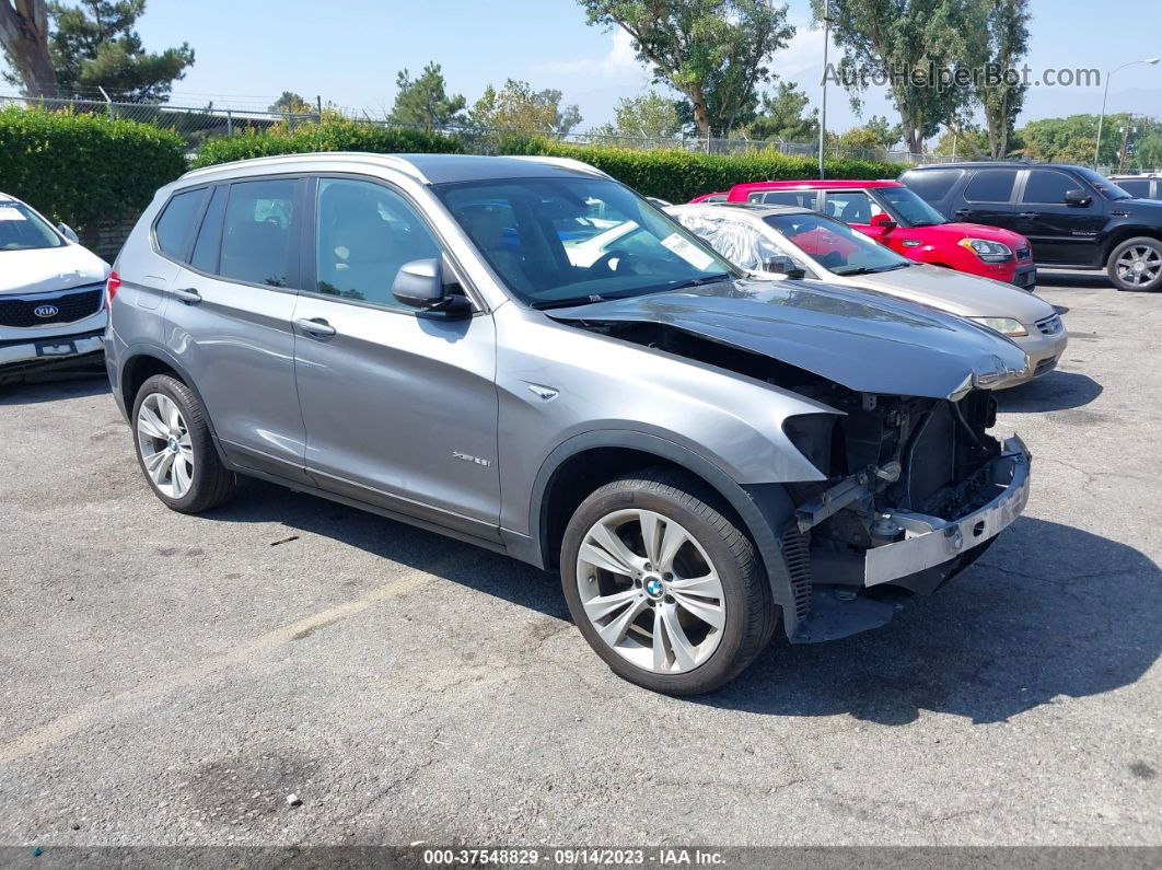 2016 Bmw X3 Xdrive28i Silver vin: 5UXWX9C50G0D79319