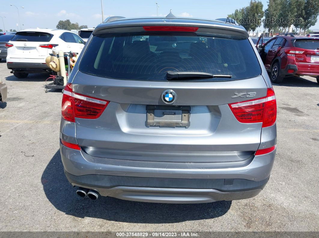 2016 Bmw X3 Xdrive28i Silver vin: 5UXWX9C50G0D79319