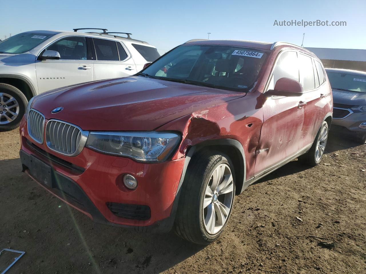 2016 Bmw X3 Xdrive28i Красный vin: 5UXWX9C50G0D79837