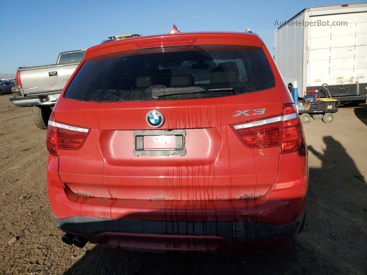 2016 Bmw X3 Xdrive28i Красный vin: 5UXWX9C50G0D79837