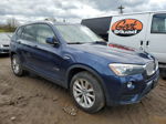 2016 Bmw X3 Xdrive28i Blue vin: 5UXWX9C50G0D80471